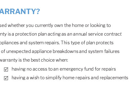 home warranty banks